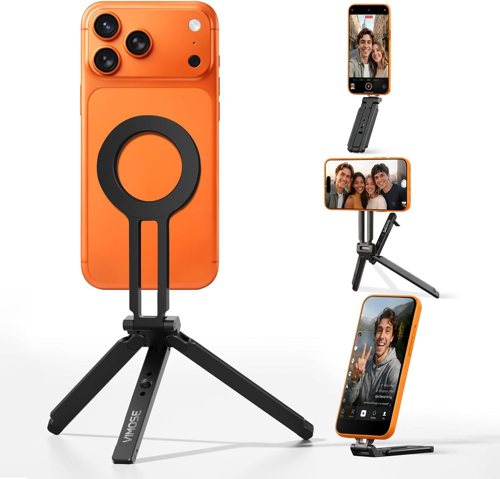 Vimose for MagSafe Tripod for iPhone-Compact &Portable Phone Stand for Desk