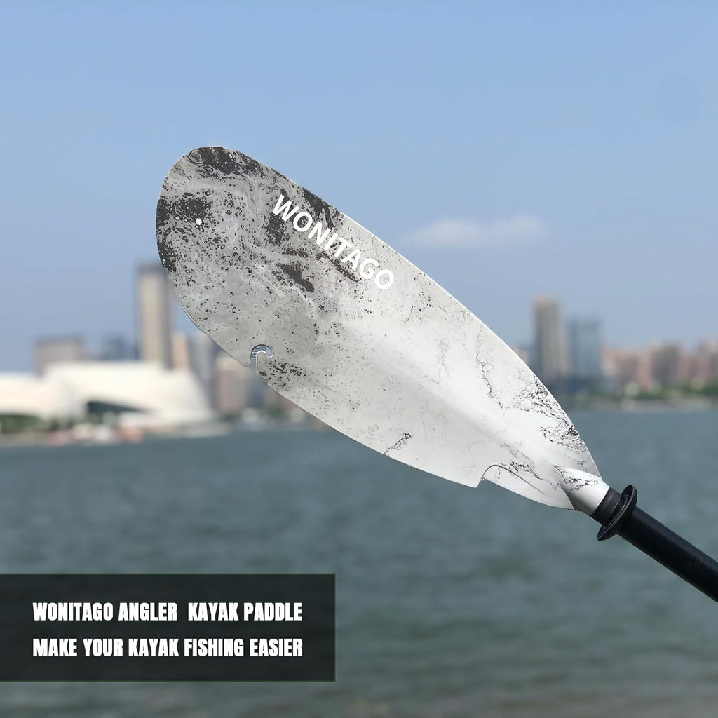 Angler Kayak Paddle, Adjustable Carbon Fiber Fishing Kayak Oar
