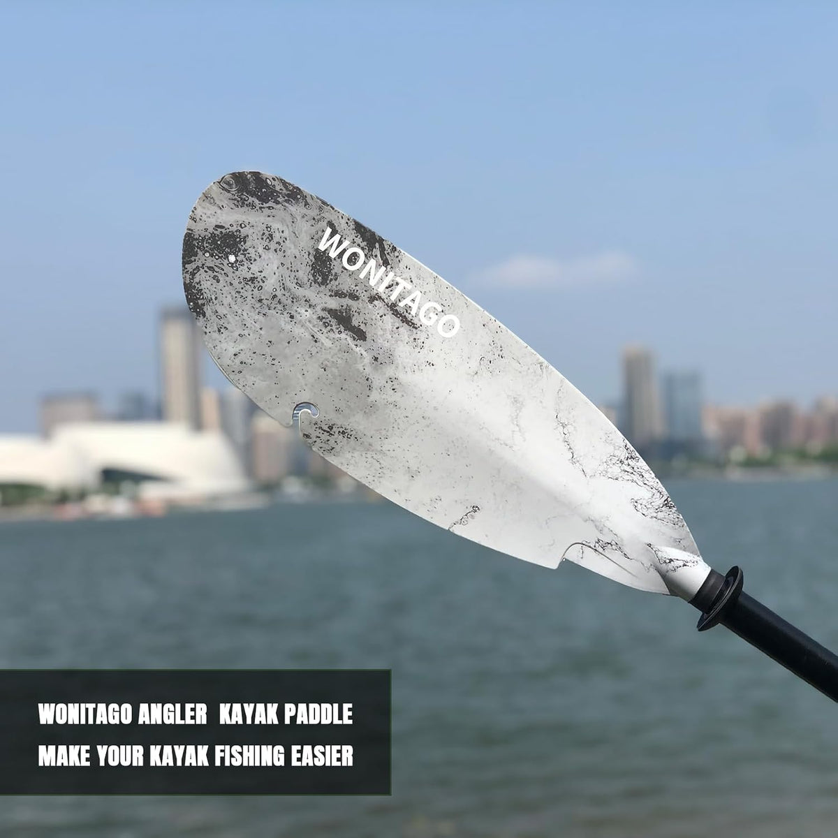 Angler Kayak Paddle, Adjustable Carbon Fiber Fishing Kayak Oar