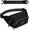 WATERFLY 3.5L RFID Fanny Pack: Anti-Theft 12" Extender Belt for Travel