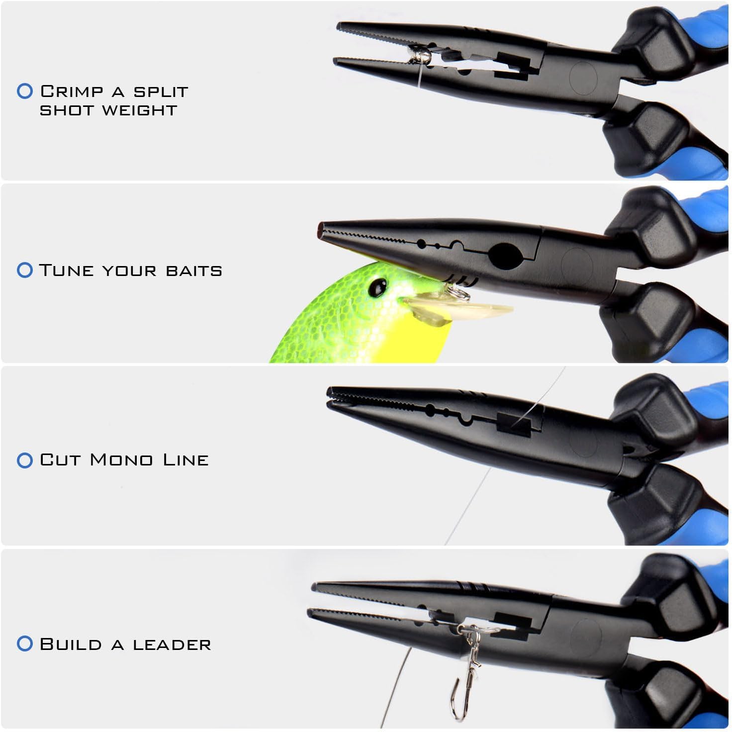 KastKing Intimidator Fishing Pliers, Saltwater Resistant Fishing Gear