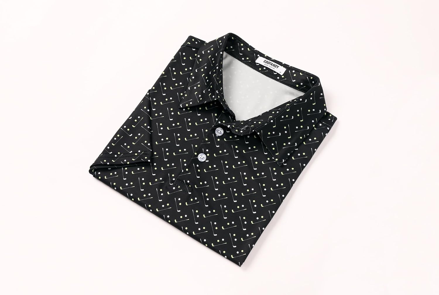 COOFANDY Mens Golf Polo Shirts Short Sleeve Quick Dry Casual Collared Shirt