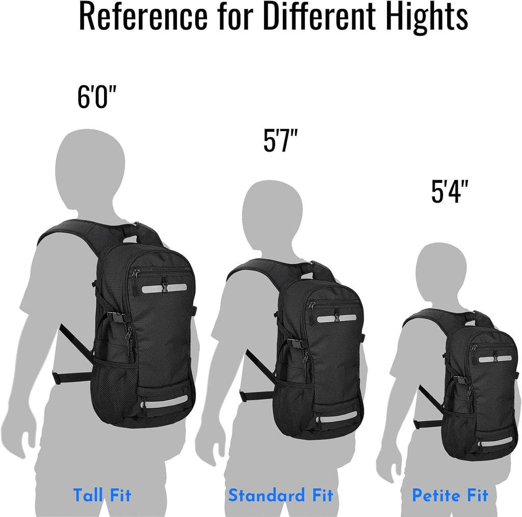 Zavothy 20L Multipurpose Hiking Backpack with 3L Water Bladder – Durable Hydration Backpack with Insulated Bladder Compartment, Hidden Helmet Holder & Rain Cover – for Hiking, Commuting, and Camping