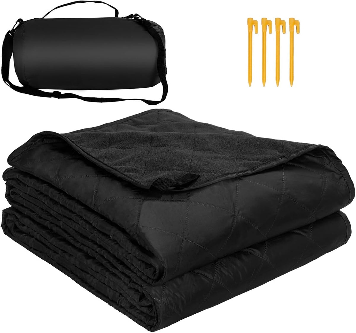 Waterproof Outdoor Blanket 82"x55", Windproof & Warm, 300 GSM Sherpa Lining
