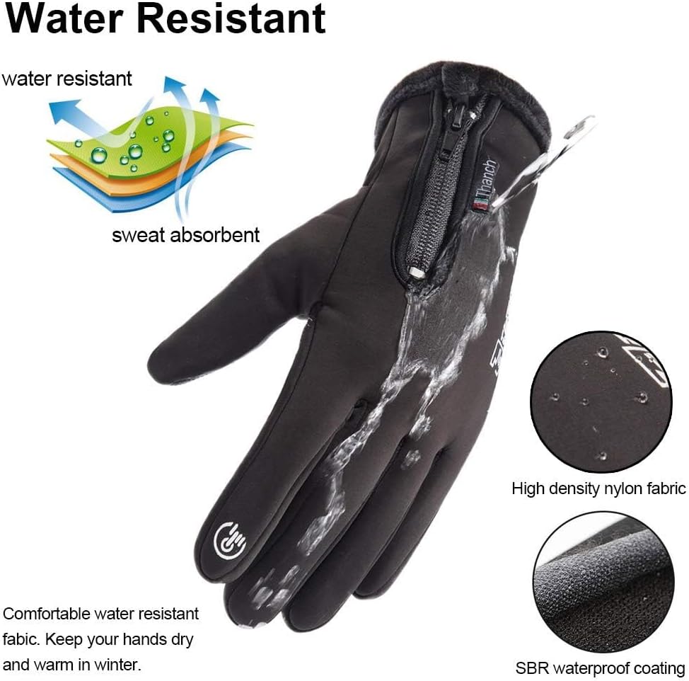 Winter Warm Gloves,Touchscreen Cold Weather Driving Windproof for Men Women