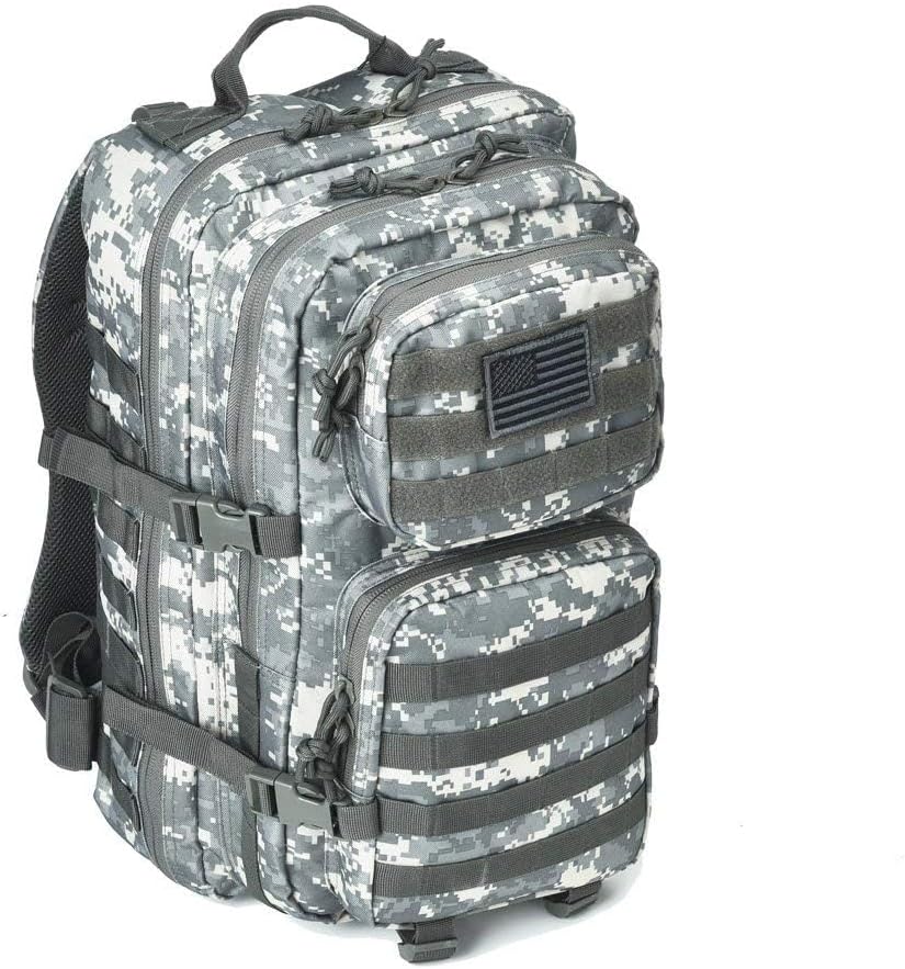 REEBOW GEAR Military Tactical Backpack Large Army 3 Day Assault Pack Molle Bag Backpacks (ACU Camo)