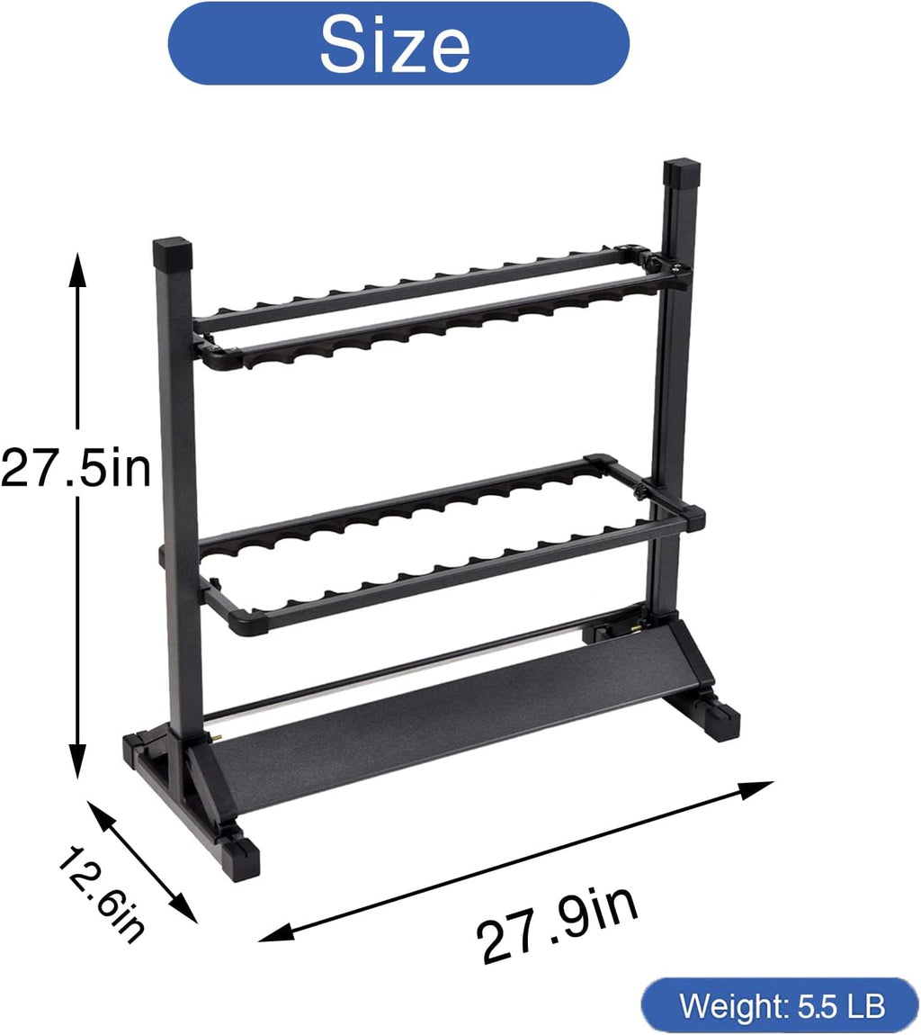 JOYWAVE Fishing Rod Holders,Aluminium Fishing Pole Holders,Portable Fishing Rod Rack,Holds Up to 24 Rods,Fishing Pole Vertical Ground Display Rack