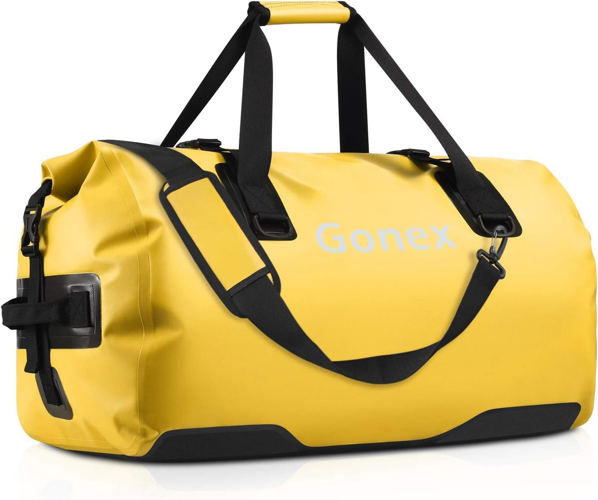 Gonex Waterproof Duffel Bag, 40L/60L/80L Roll-Top Travel Kayaking Dry Bag