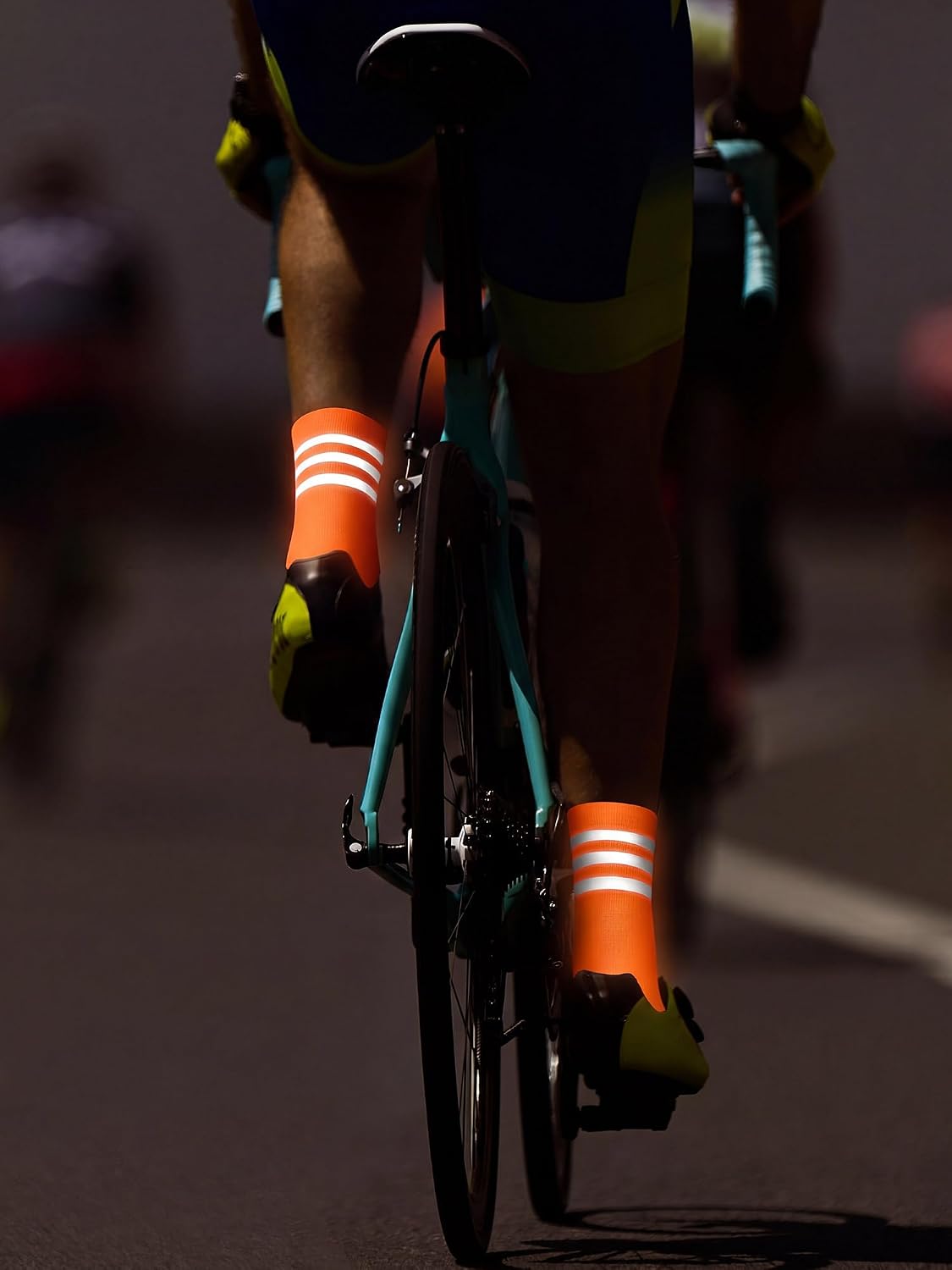 4 Pairs Glow in Dark Reflective Socks Cycling