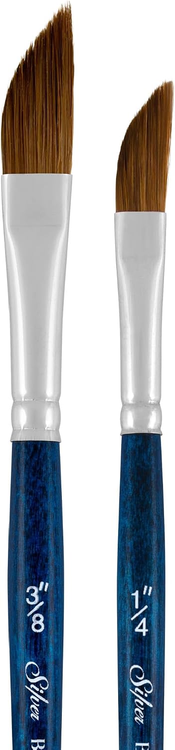 Silver Brush Limited BelleAqua Dagger Striper Watercolor Brush Set, 2pc