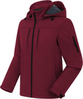 CREATMO US Men's Softshell Military Jacket With Removable Hood, Fleece Lined and Water Repellent Outdoor Reflective Coat