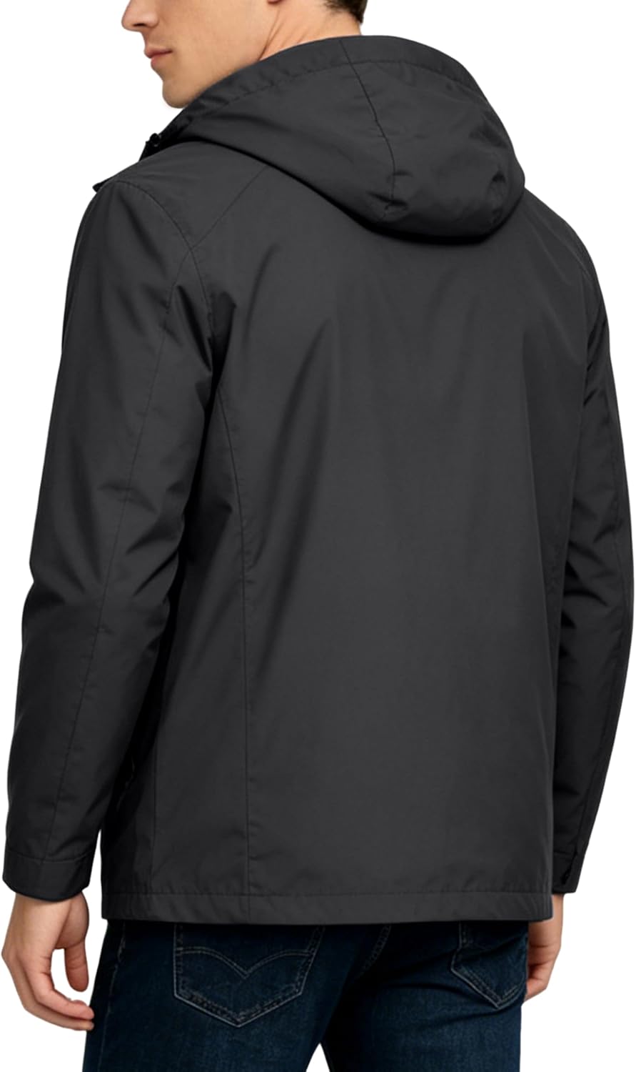 Little Donkey Andy Men's Waterproof Rain Jacket Outdoor Raincoat for Hiking
