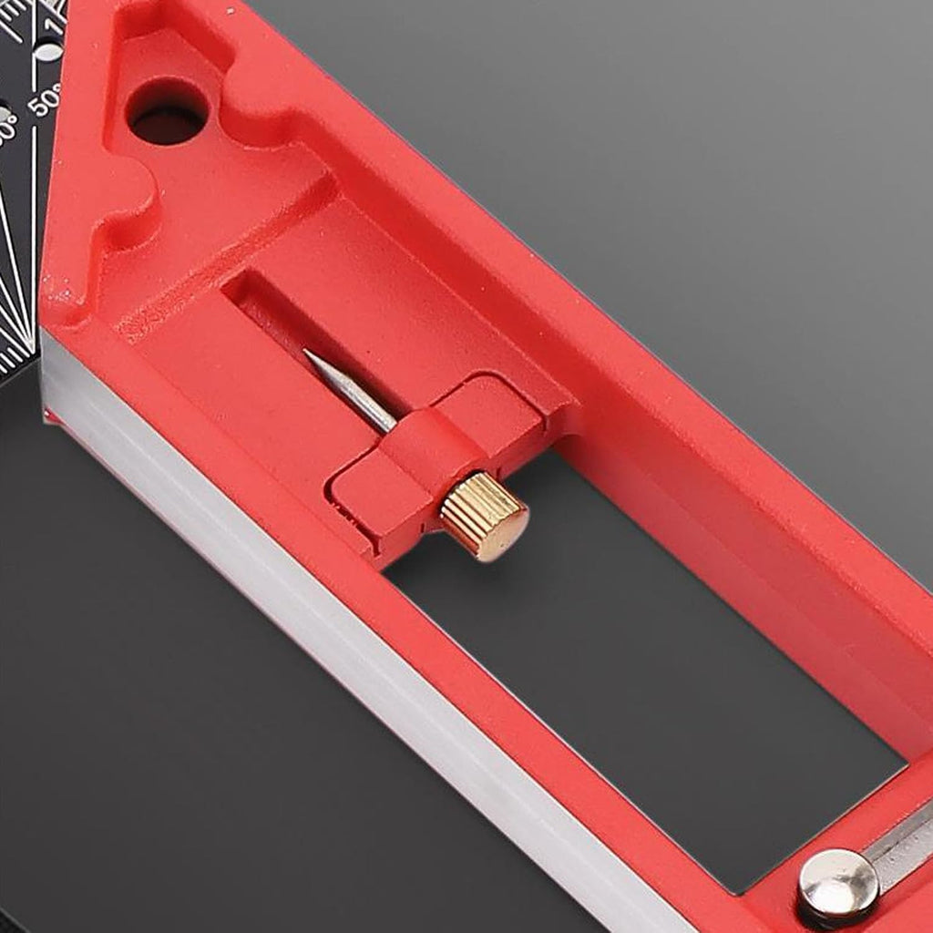 2026 New Multi-Angle Measuring Ruler, Woodworking Square Ruler, Universal Combination Angle, Multifunctional Right Angle, L Square for Precise Measuring, Drawing (Red)
