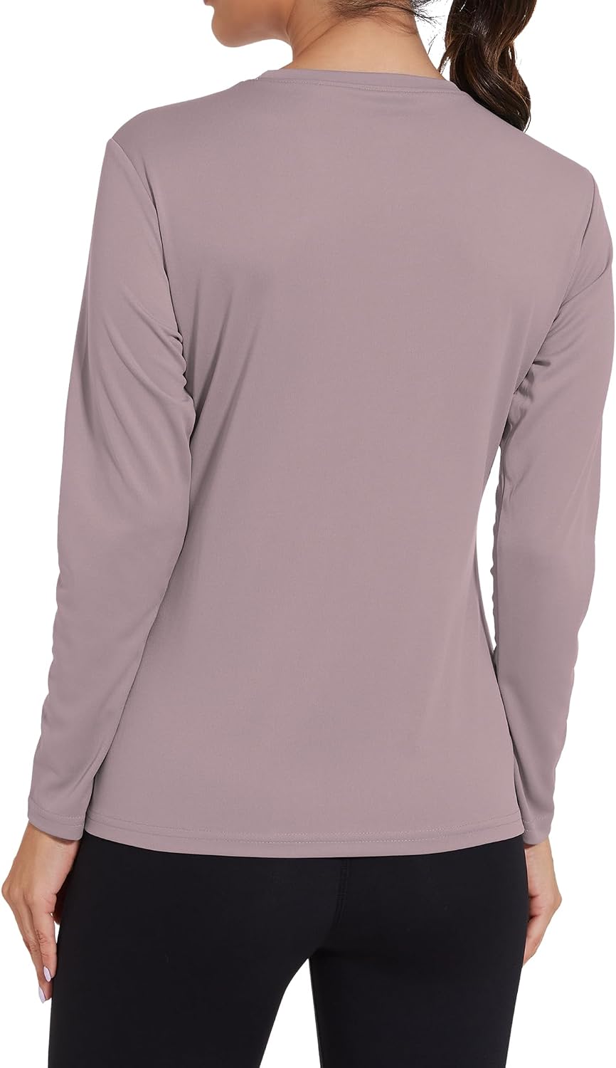 HovSiyla Women Long Sleeve Shirts Running UV Rash Guard Casual Tops Sun Protection Workout Hiking T Shirts for Women