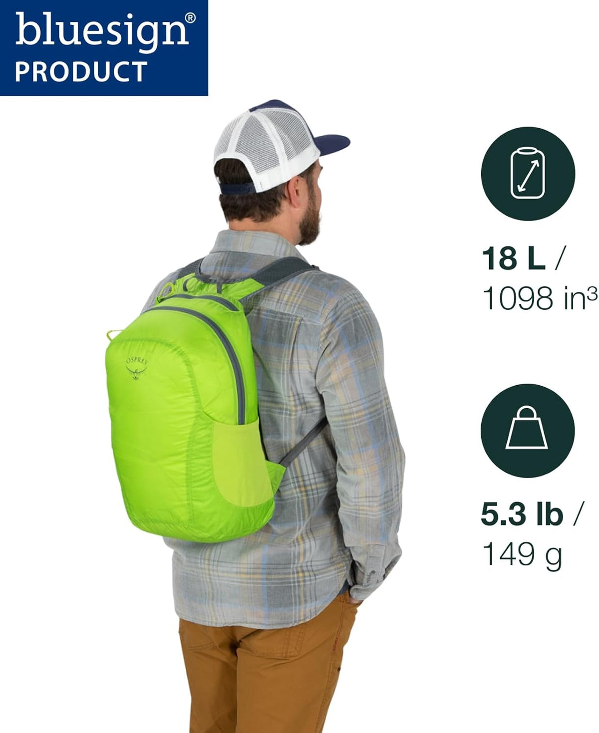 Osprey Ultralight Collapsible Stuff Pack, Orange OS