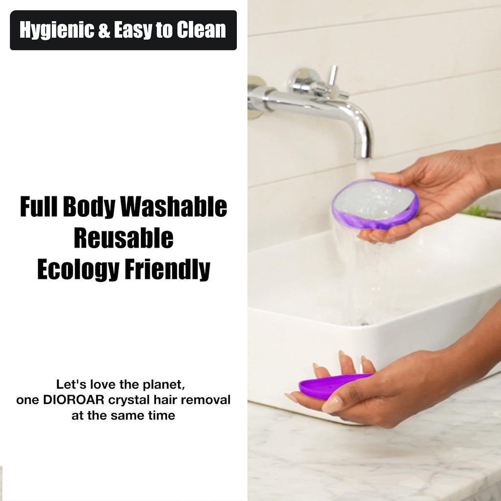 Crystal Hair Remover,Painless Reusable Hair Removal for Women & Men