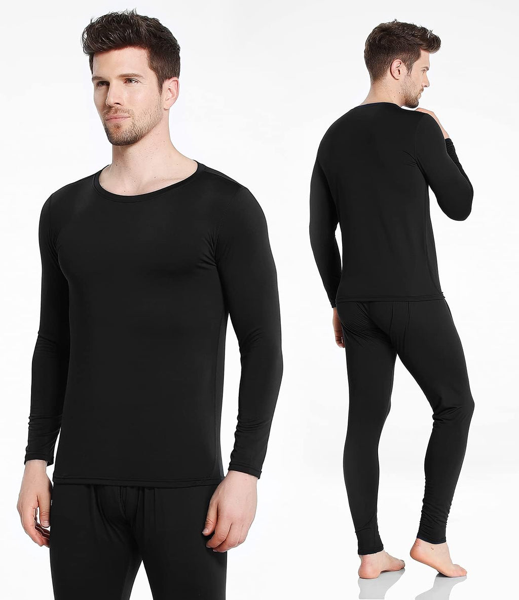Thermal Underwear for Men Long Johns Set Fleece Lined Winter Cold Weather