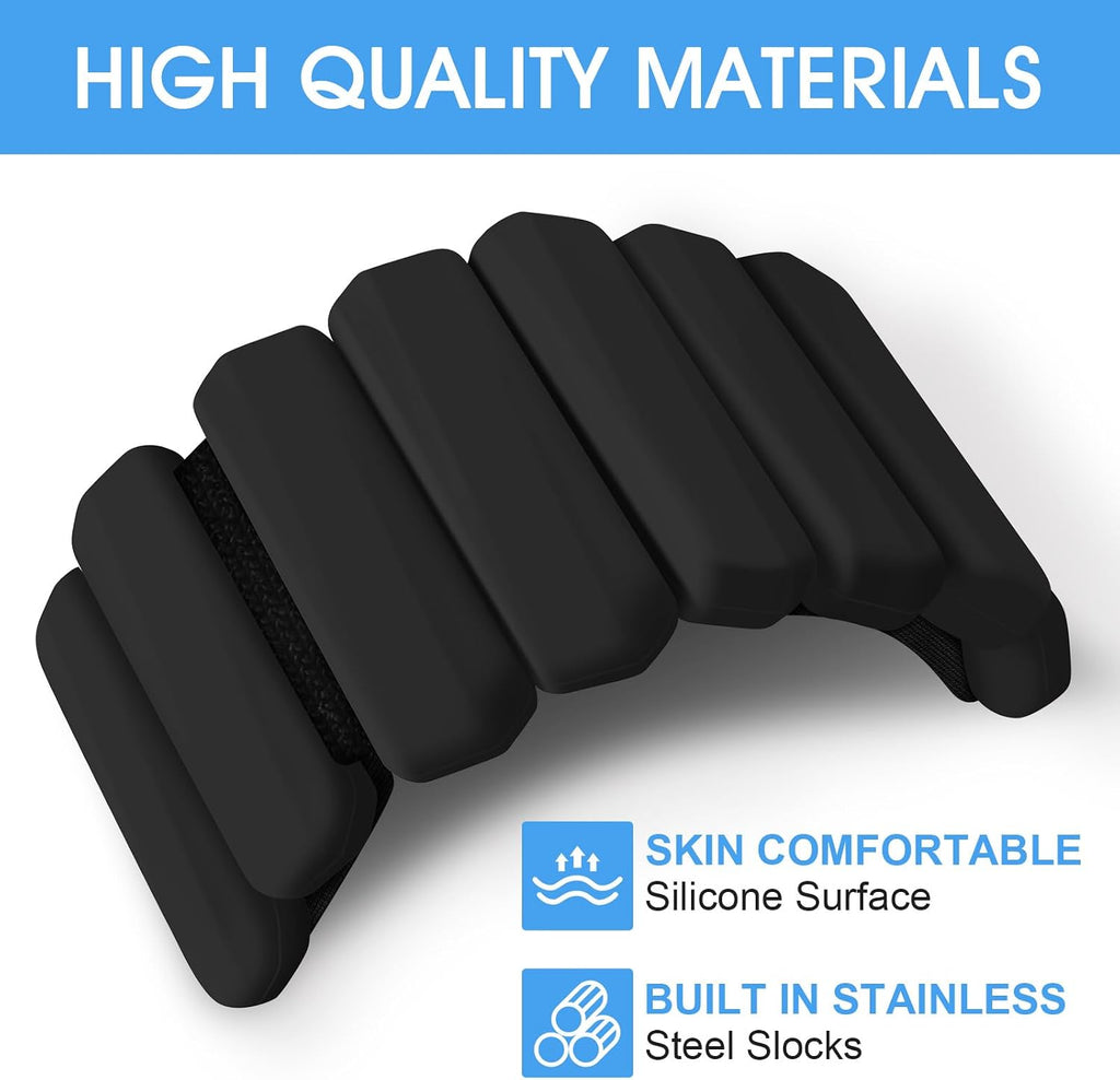Wrist Weights Set of 2(1Lbs Each), Adjustable Wrist and Ankle Weights for Women and Men, Wearable Arm & Leg Weights Set for Walking, Yoga, Swimming, Cardio, Aerobics, Gym