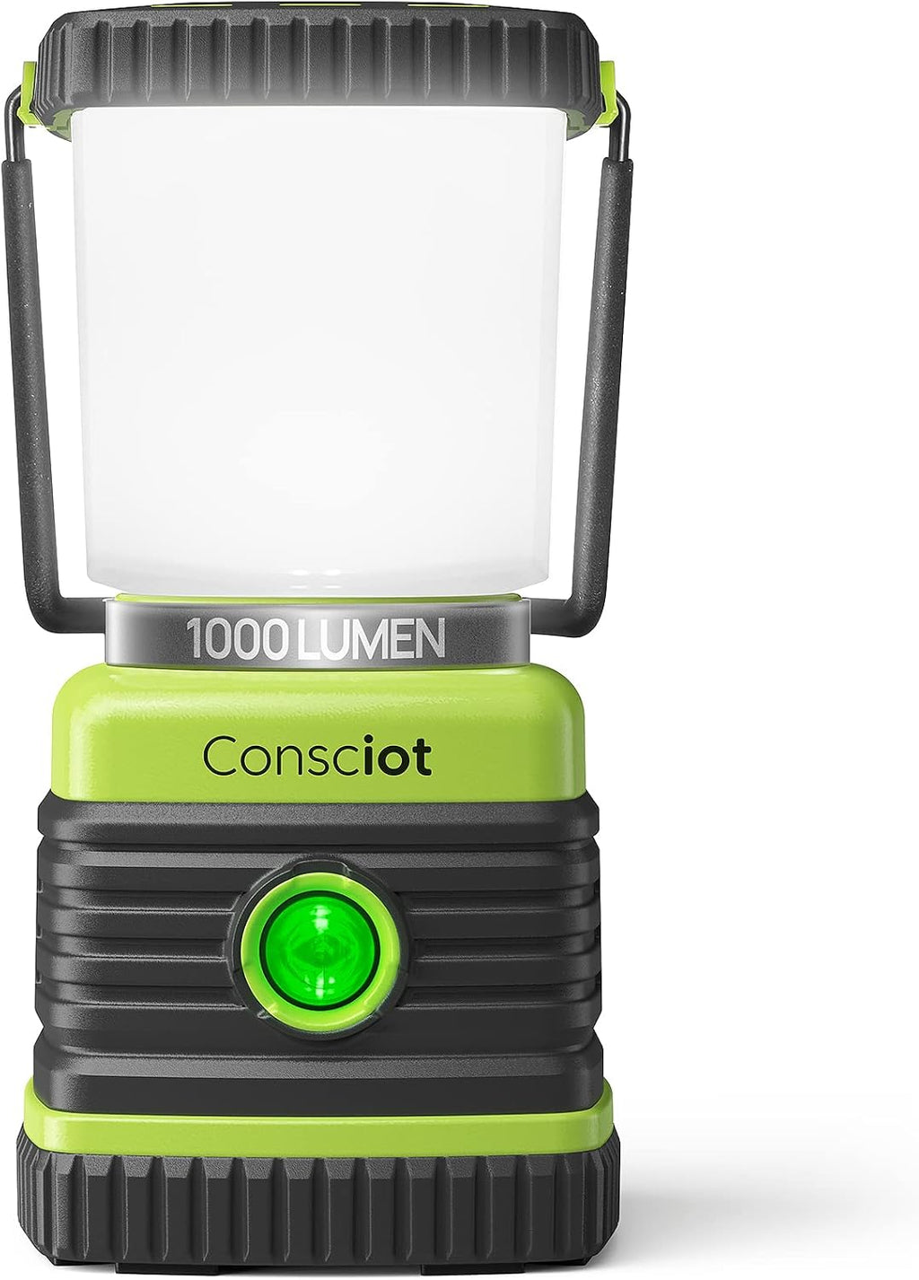 Consciot 1000LM Battery Powered LED Camping Lantern, 4 Light Mode, Dimmable
