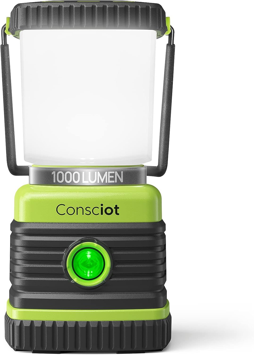 Consciot 1000LM Battery Powered LED Camping Lantern, 4 Light Mode, Dimmable