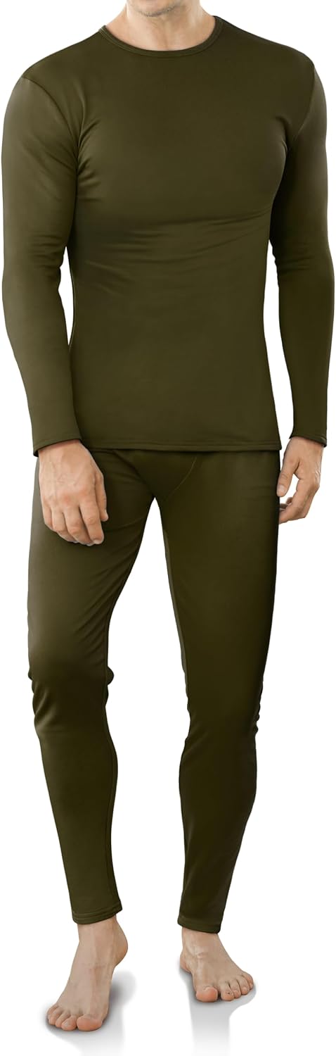 Thermal Underwear for Men Fleece Lined Long Johns for Mens Winter