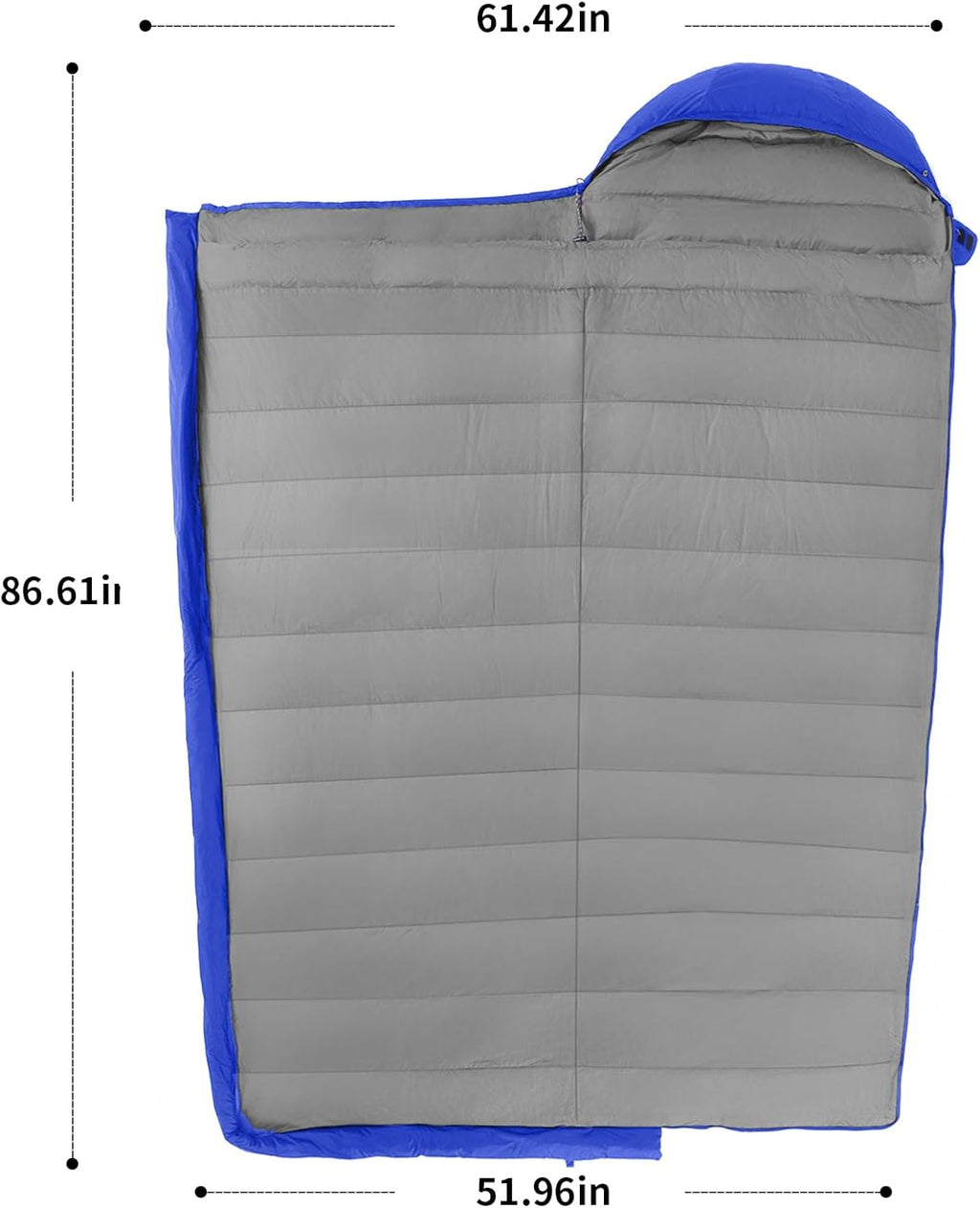 Down Sleeping Bag for Adults, 600 Fill Power Ultralight Backpacking