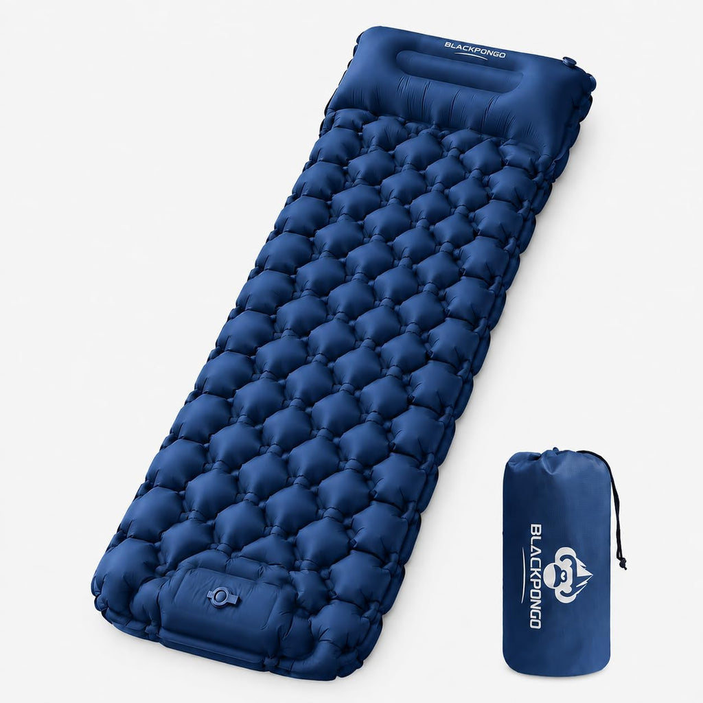 3-Inch Camping Sleeping Pad with Built-in Foot Pump