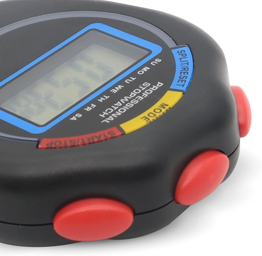 Pgzsy 12 Pack Multi-Function Electronic Digital Sport Stopwatch Timer, Large Display with Date Time and Alarm Function,Suitable for Sports Coaches Fitness Coaches and Referees