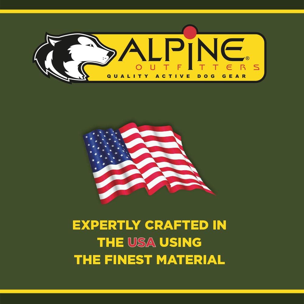 Alpine Outfitters Adventure Trekking Trail Backpack for Dogs. For Use with Urban Trail Harness for Hiking, Walking and Exploring. Handmade in the USA! (Large Blue)
