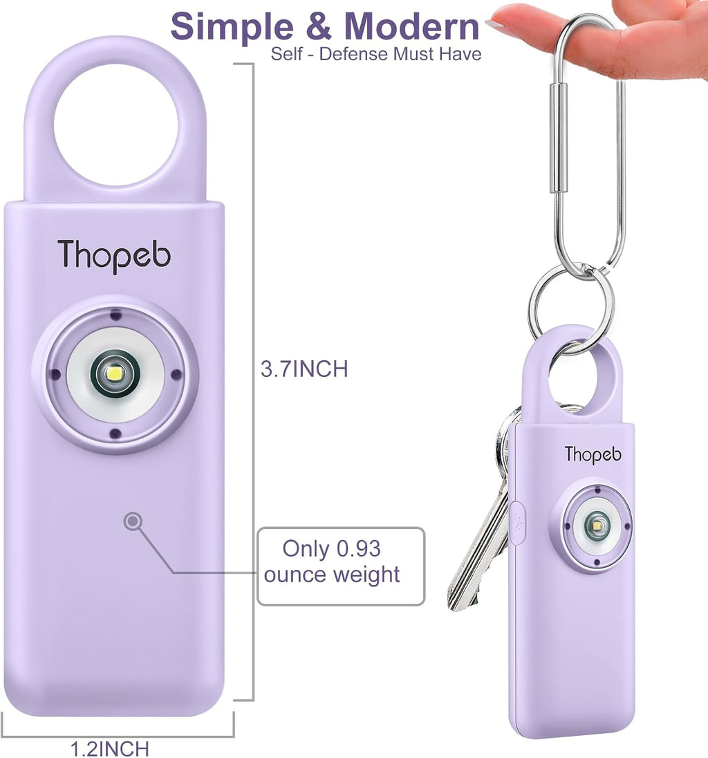 Thopeb Personal Safety Alarm for Women – Upgraded Rechargeable