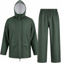 Rain Suit For Men & Women Waterproof Heavy Duty Rain Gear Reflective Jacket for Fishing Outdoor Work Raincoats