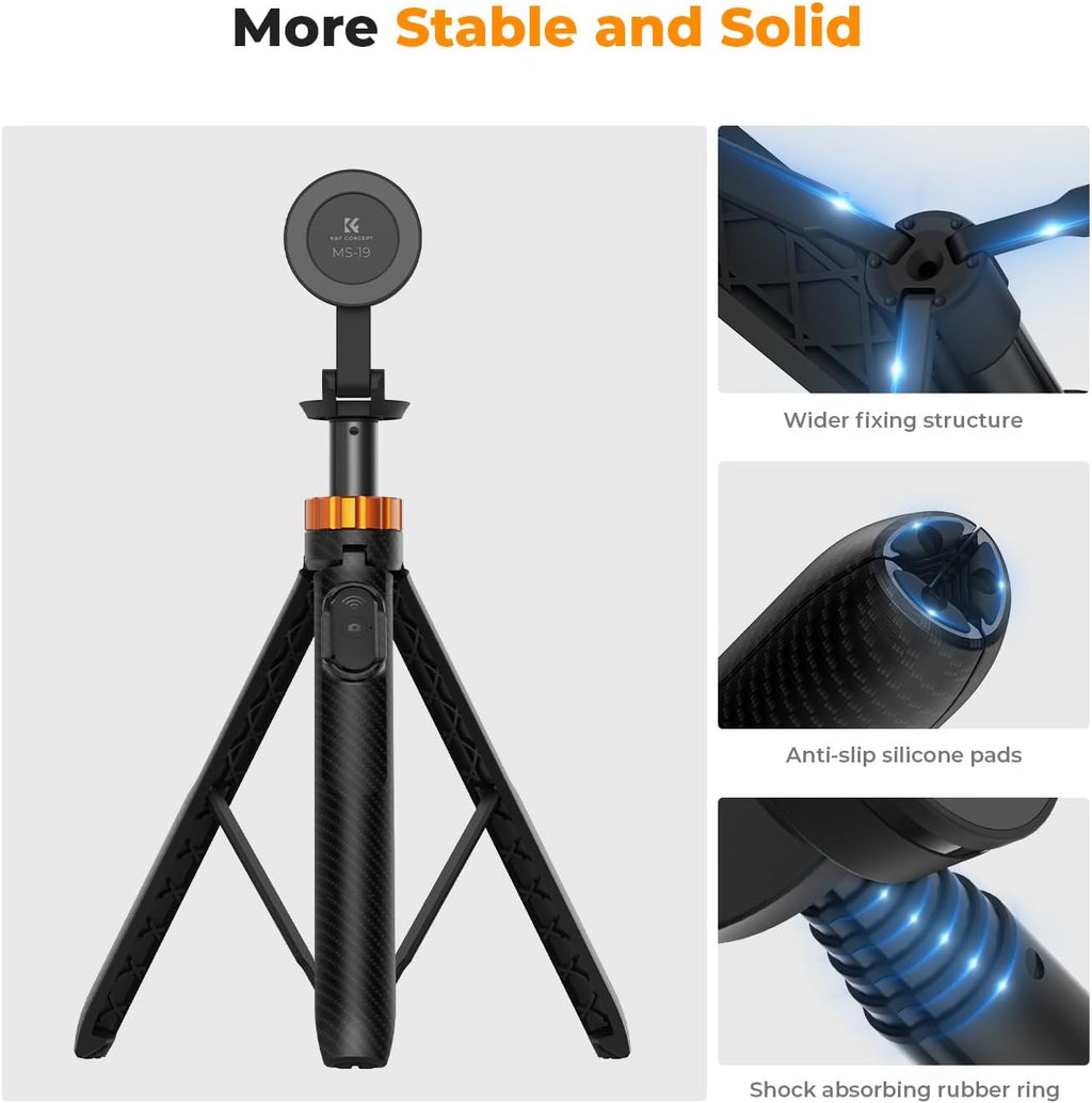 K&F CONCEPT 63'' Magnetic Selfie Stick Tripod