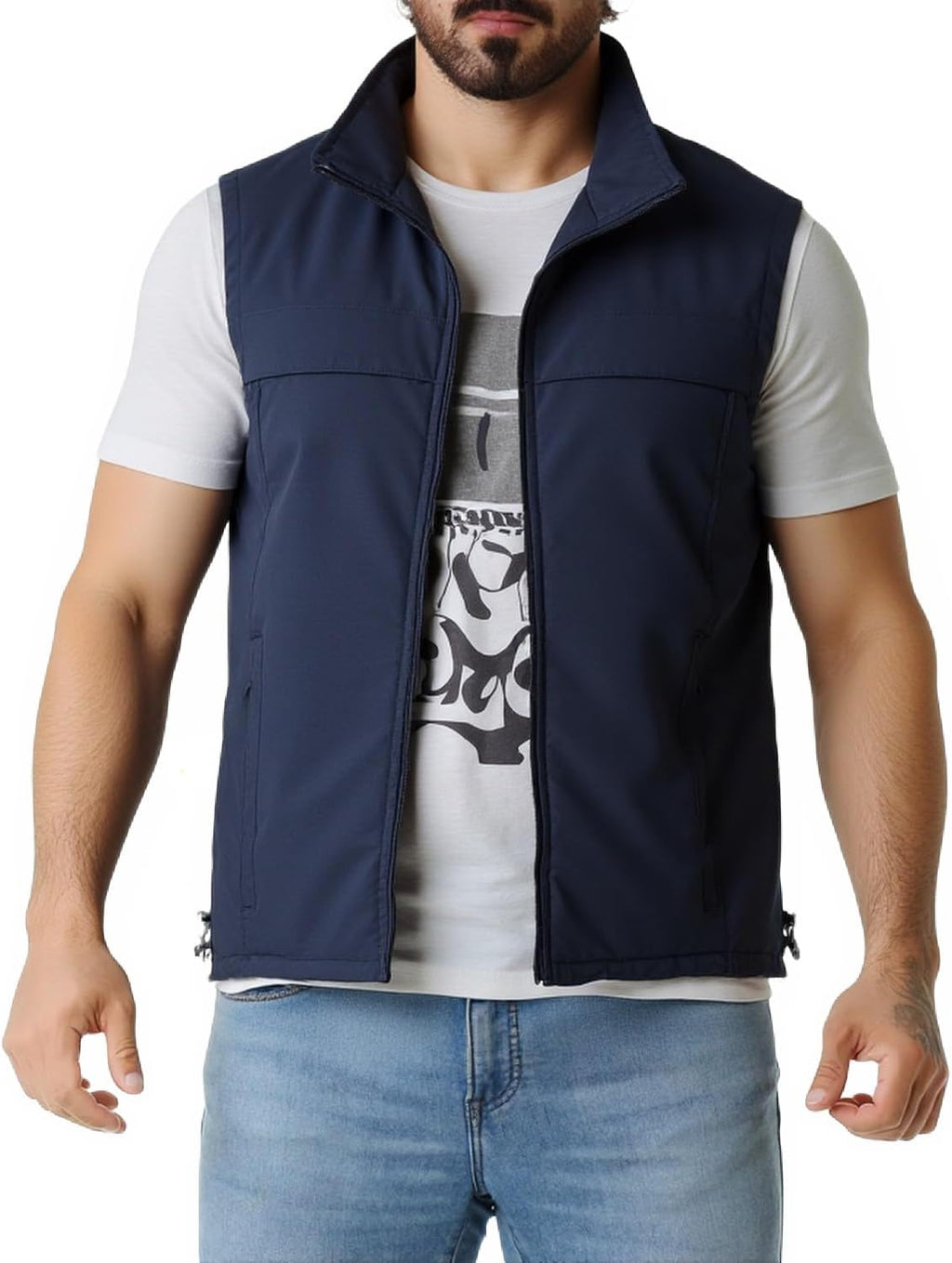 Men's Fishing Vest Utility Casual Lightweight Outdoor Vest Work Fish Photo Travel Sleeveless Jackets Vest