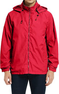 Mens Lightweight Windbreaker Jacket Waterproof Rain Jacket with Hood Soft Shell Jacket