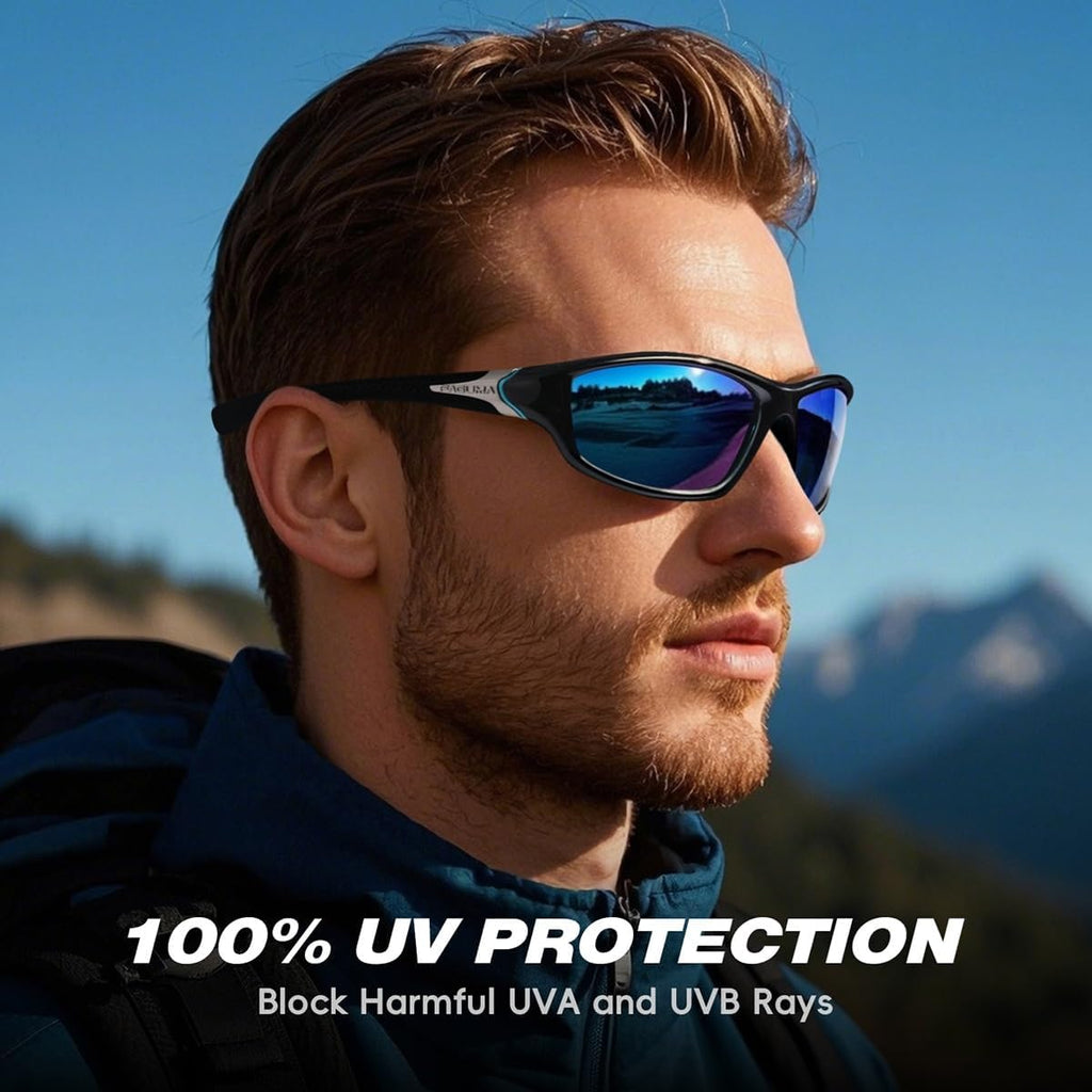 FAGUMA Sports Polarized Sunglasses For Men UV400 Protection