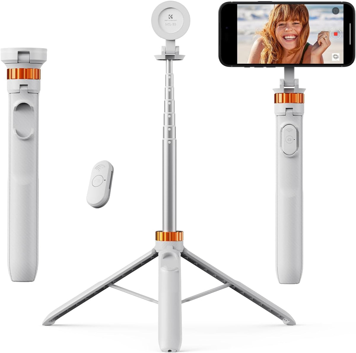 K&F CONCEPT 63'' Magnetic Selfie Stick Tripod