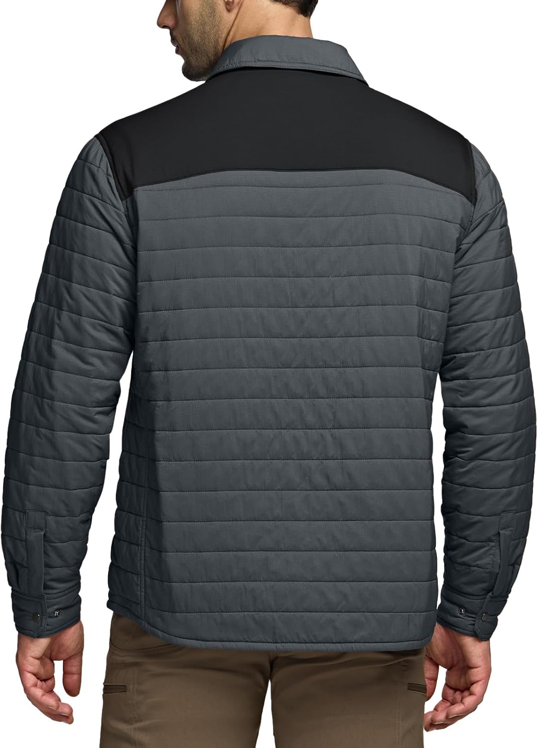 CQR Men's Lightweight Warm Insulated Jacket, Windproof Water Resistant Winter Active Coat for Hiking Work Outdoor Tactical