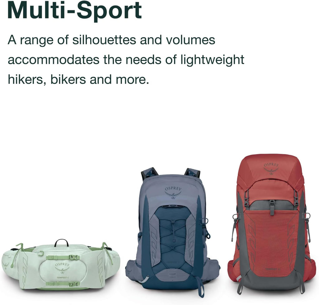 Osprey Tempest 6L Women's Lumbar Hiking Waist Pack - Fanny Pack with Water Bottle Holders