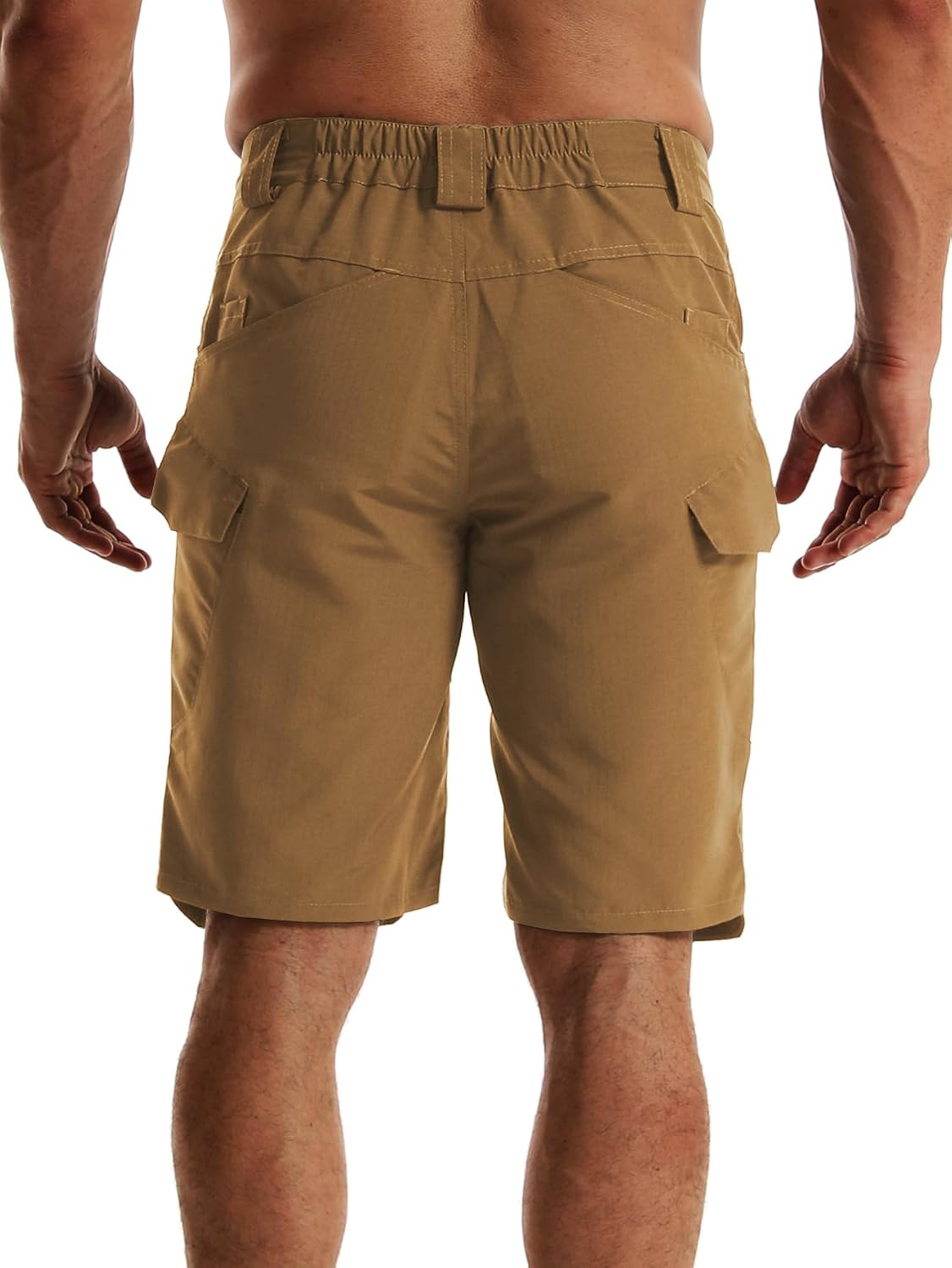 AUTIWITUA Men's Hiking Shorts Waterproof Tactical Cargo Short Pants Quick Dry Work Shorts with Multi Pockets(No Belt)