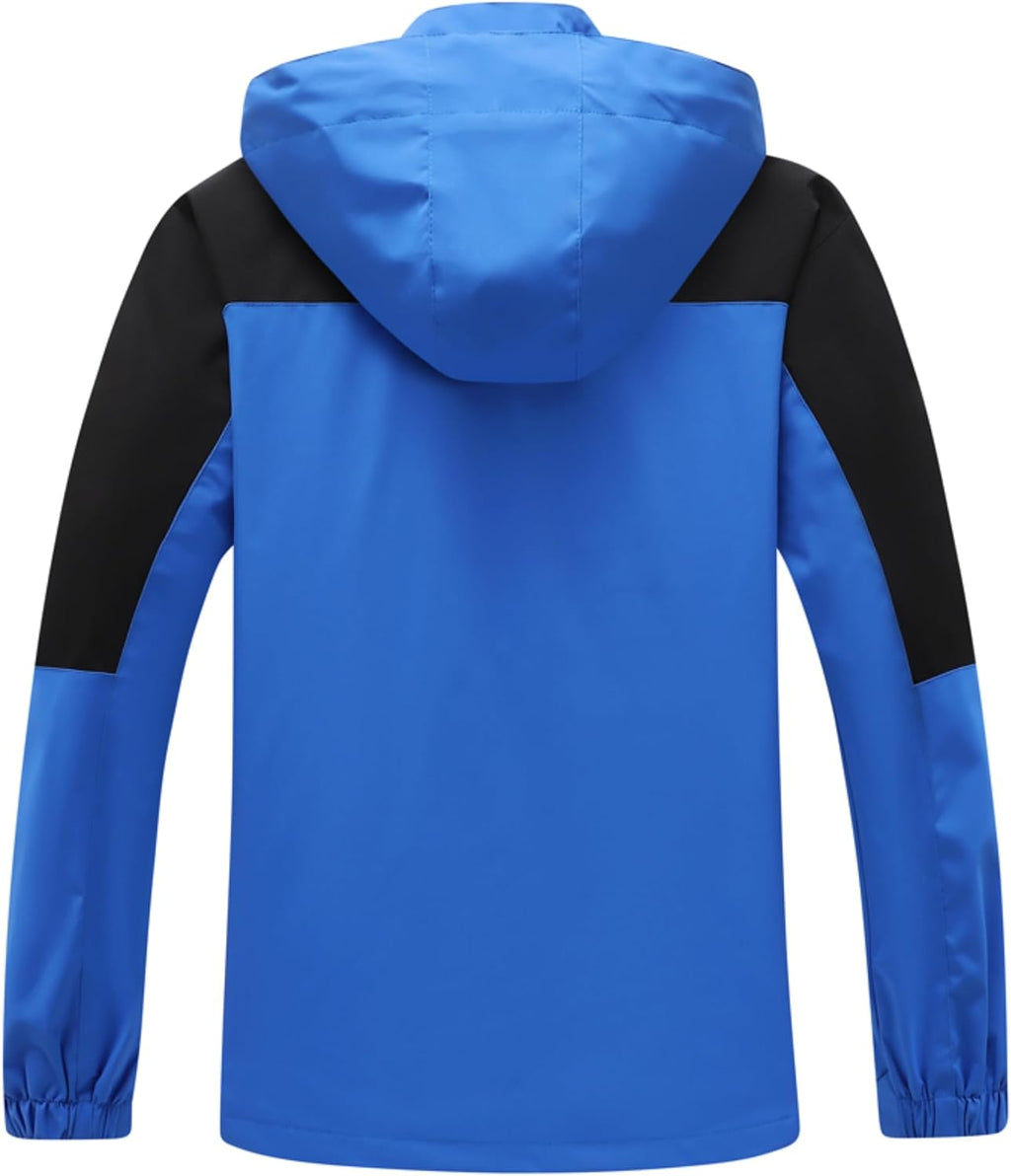 GIISAM Rain Jacket for Men, Mens Waterproof Raincoat Lightweight Rain Jackets Outdoor Rain Coat Windbreaker with Hood