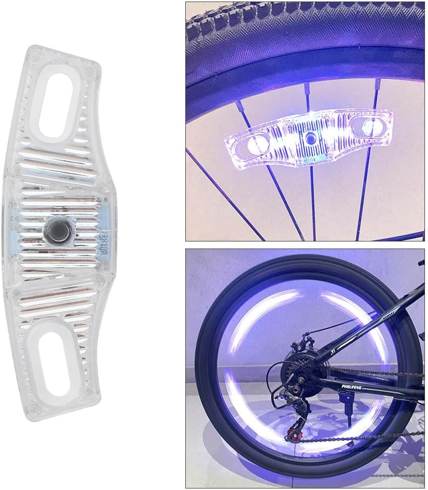 Rechargeable LED Bike Wheel Spoke Lights, 2 Pack, Waterproof