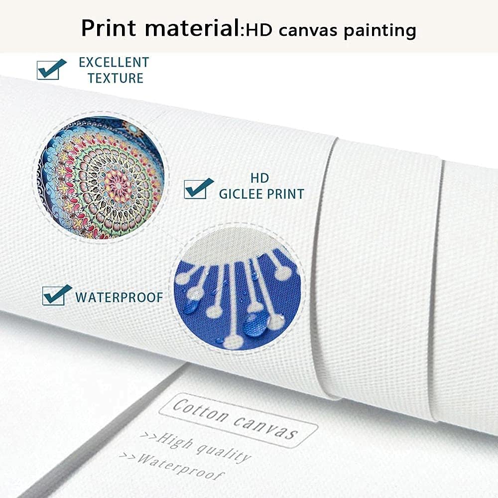 Footprints In The Sand Wall Art Religious Poem Poster Canvas Painting Picture Printing Living Room Bedroom Decoration Framed (12x18inch-Framed)