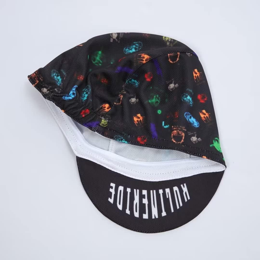 Multicolor Cycling Cap - Polyester Cycling Hat-Under Helmet - Cycling Helmet Liner Breathable&Sweat Uptake