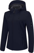 Outdoor Ventures Women's Softshell Jacket Fleece Lined Waterproof Rain Coat