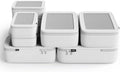 NOBL Travel Compression Packing Cubes Set of 6, Luggage Organizers, Ivory