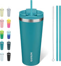 BJPKPK 22 oz Coffee Tumbler with Straw, Insulated Stainless Steel Cup