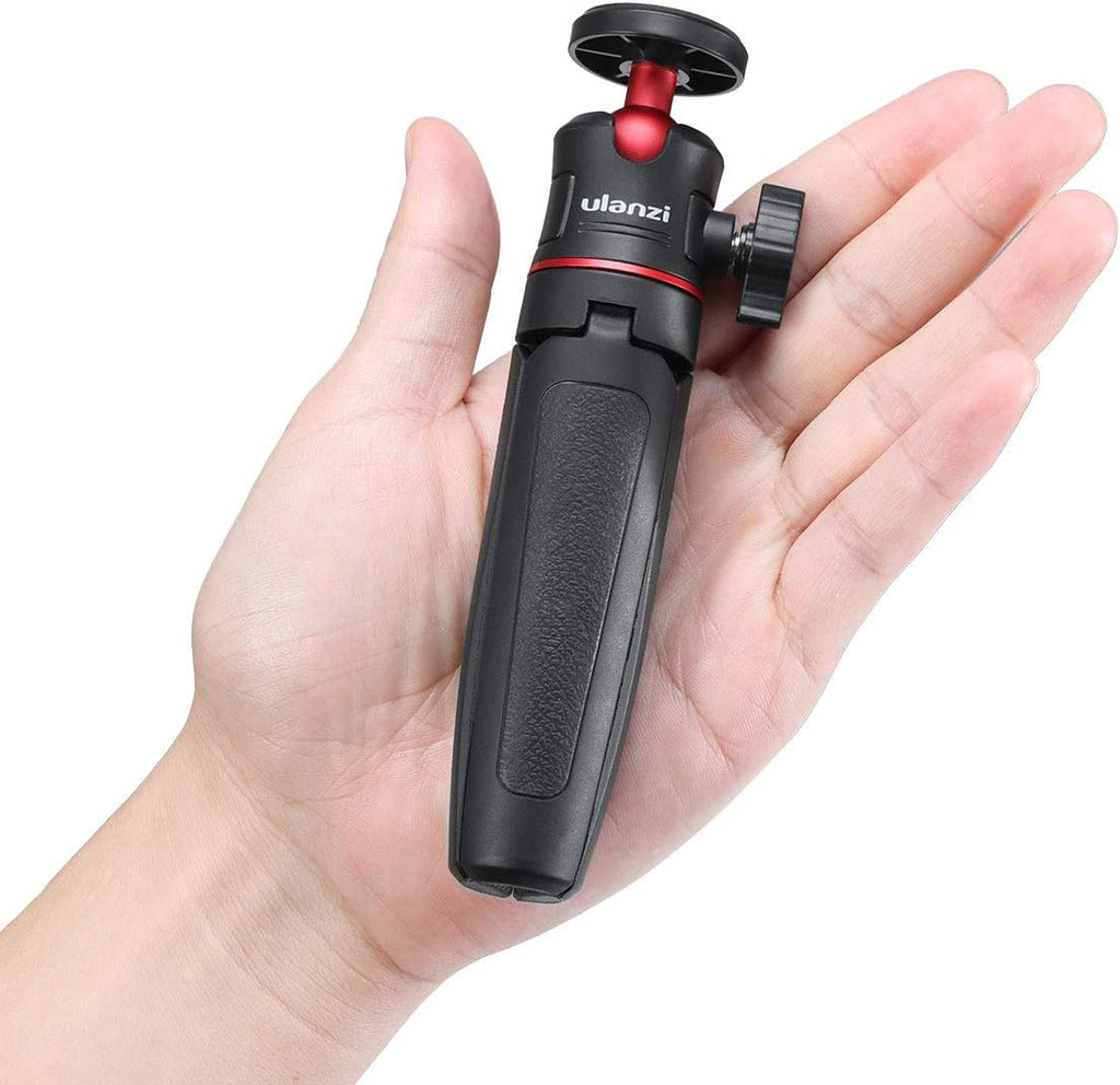MT-08 Black Mini Tripod for Camera, 1/4" Screw Universal Tripod