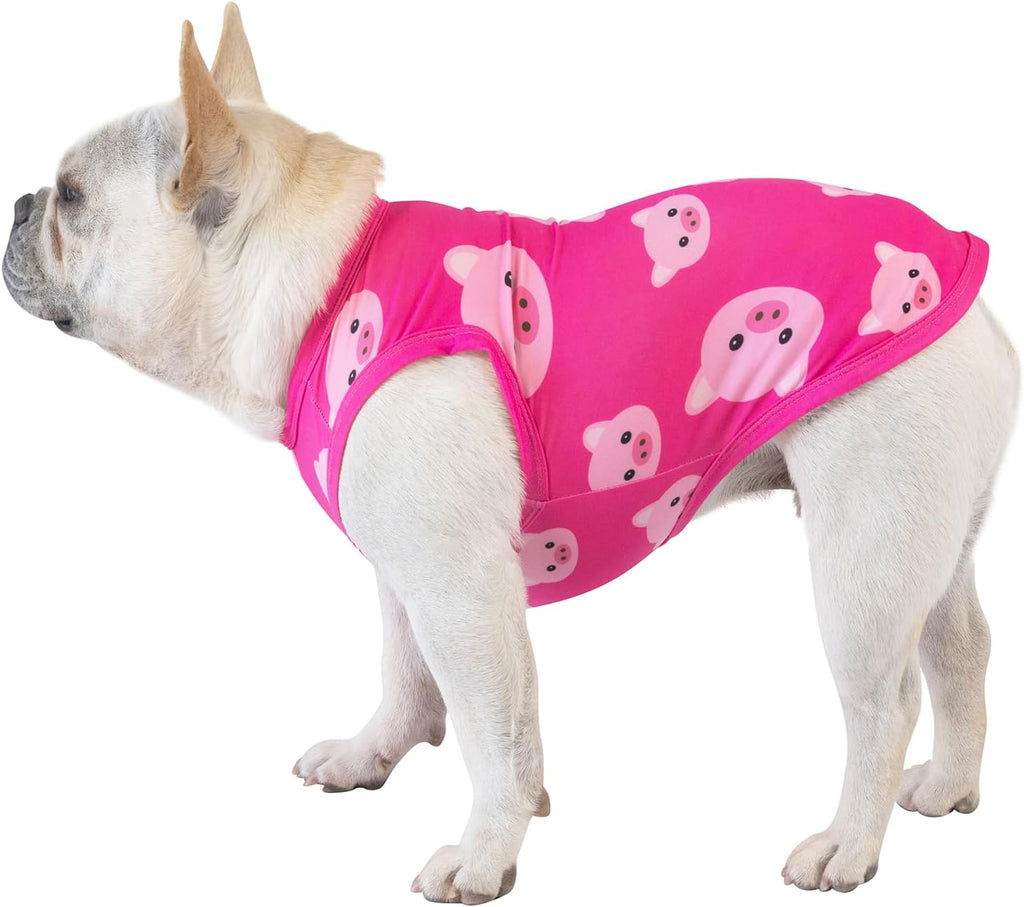 CuteBone Dog Shirts 2-Pack Soft Pet Clothes Breathable Summer Vest for Small Puppy and Stretchy Cat Apparel