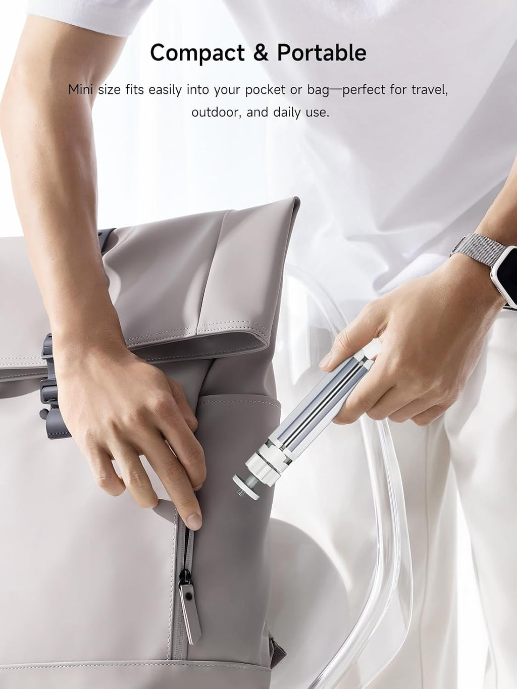 Tripod Stand with 1/4” Screw, 360° Adjustable Portable Tripod