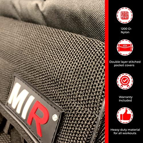 MIR PRO Weighted Vest With Zipper Option 45lbs - 90lbs Solid Iron Weights